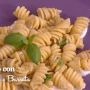Fusilloro con melanzane e burrata